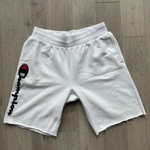 Men's White Champion Reverse Weave Shorts